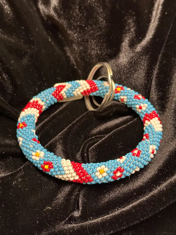 Elizabeth Wolfe Native Beaded Ring Keychains Rings