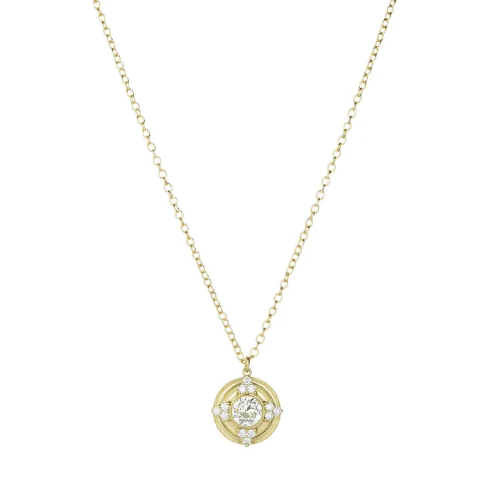 Erika Winters Necklaces Thea Halo Pendant Necklace