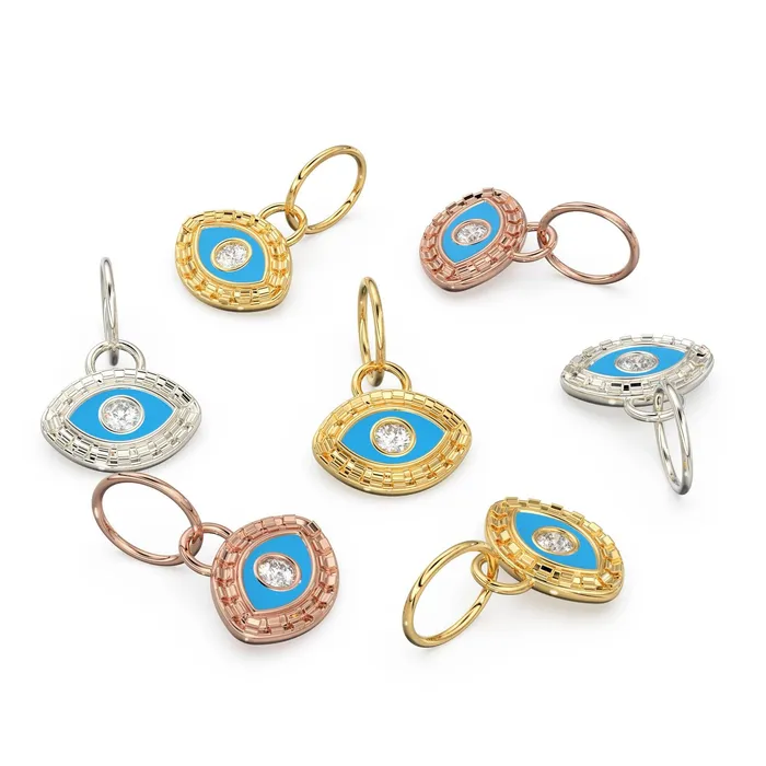 Evil Eye Enamel and Diamond14k 18k Solid Gold Charm Pendant Diamond Bead Enamel Charm Finding Solid Gold Charm 9mm Jalvi Co Charm Necklaces Evil Eye Enamel and Diamond14k 18k Solid Gold Charm Pendant Diamond Bead Enamel Charm Finding Solid Gold Charm 9mm Jalvi Co Charm Necklaces