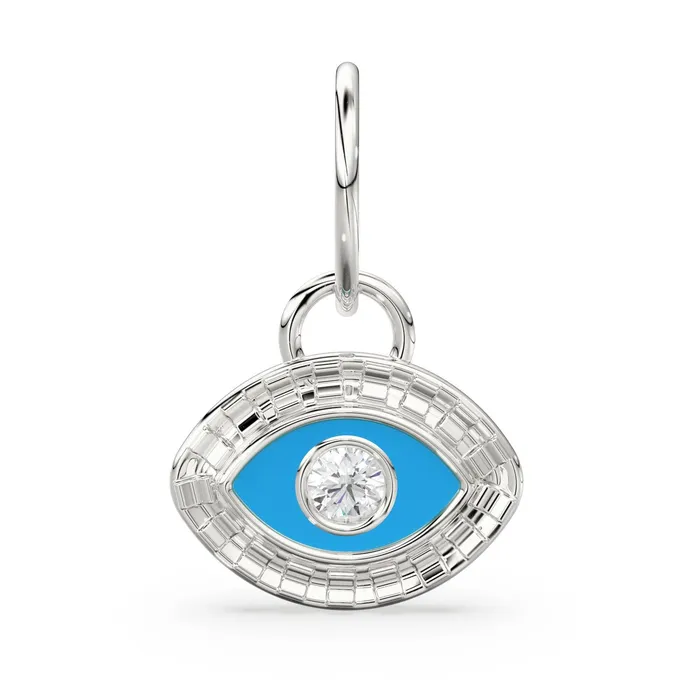 Evil Eye Enamel and Diamond14k 18k Solid Gold Charm Pendant Diamond Bead Enamel Charm Finding Solid Gold Charm 9mm Jalvi Co Charm Necklaces Evil Eye Enamel and Diamond14k 18k Solid Gold Charm Pendant Diamond Bead Enamel Charm Finding Solid Gold Charm 9mm Jalvi Co Charm Necklaces