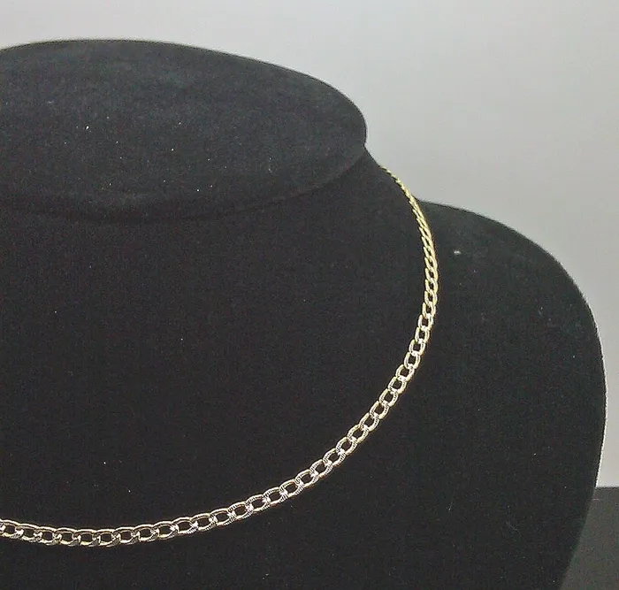 Gold and Diamond Necklaces 22 Real 10K Yellow Gold Link Chain Necklace Diamond Cut Chain Men Women