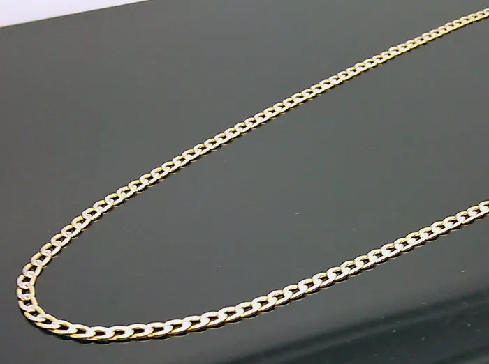 Gold and Diamond Necklaces 22 Real 10K Yellow Gold Link Chain Necklace Diamond Cut Chain Men Women