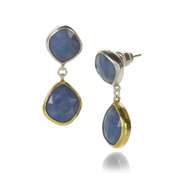 Gurhan Double Drop Sapphire Earrings Earrings