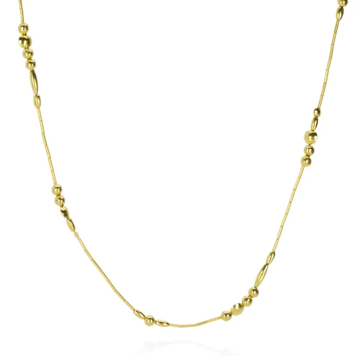 Gurhan Necklaces Delicate Beaded Necklace in 24K