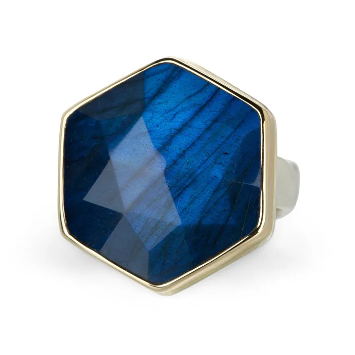 Hexagon Labradorite Ring Jamie Joseph Rings