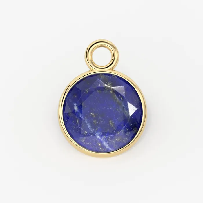 Jalvi Co 2pc 14k Solid Yellow Gold 6mm Natural Lapis Lazuli Charm Pendant Lapis Charm Solid Gold Charm Charm Necklaces Jalvi Co 2pc 14k Solid Yellow Gold 6mm Natural Lapis Lazuli Charm Pendant Lapis Charm Solid Gold Charm Charm Necklaces
