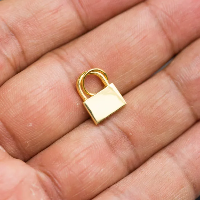 Jalvi Co PadLock Sterling Silver Charm Pendant 14k 18k Solid Gold Vermeil Pendant Padlock Pendant Gift for her Necklaces Jalvi Co PadLock Sterling Silver Charm Pendant 14k 18k Solid Gold Vermeil Pendant Padlock Pendant Gift for her Necklaces