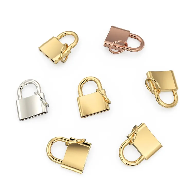 Jalvi Co PadLock Sterling Silver Charm Pendant 14k 18k Solid Gold Vermeil Pendant Padlock Pendant Gift for her Necklaces Jalvi Co PadLock Sterling Silver Charm Pendant 14k 18k Solid Gold Vermeil Pendant Padlock Pendant Gift for her Necklaces