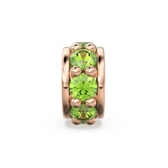 Jalvi Co PreStyled Sets 18k Solid Yellow Gold 5mm Peridot Eternity Rondelle Wheel Bead Jalvi Co PreStyled Sets 18k Solid Yellow Gold 5mm Peridot Eternity Rondelle Wheel Bead