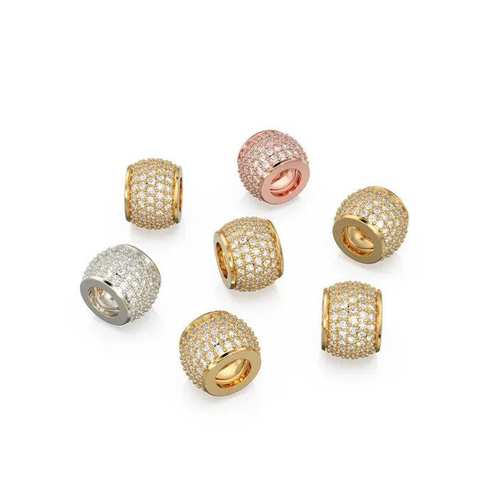Jalvi Co PreStyled Sets Rondelle Real Pave Diamond 18k Solid Gold Eternity Rondelle Wheel Spacer Handmade Beads Jewelry Making Handmade Findings Diamond Roundel Jalvi Co PreStyled Sets Rondelle Real Pave Diamond 18k Solid Gold Eternity Rondelle Wheel Spacer Handmade Beads Jewelry Making Handmade Findings Diamond Roundel