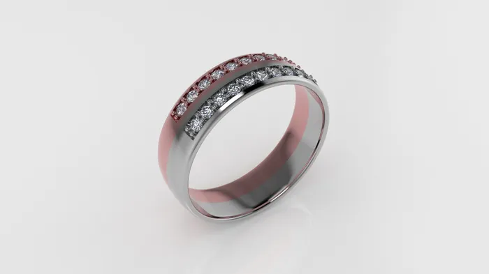 Jcm 21 jewelry Rings 14K Gold Wedding Ring with 20 Diamonds STT Cut Chanel For men or women
