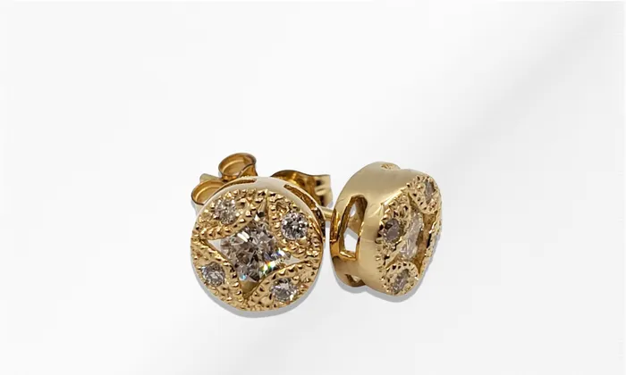 JCM DESIGN JEWELRY Earrings 14K 060ct tw Stud Diamond Earrings