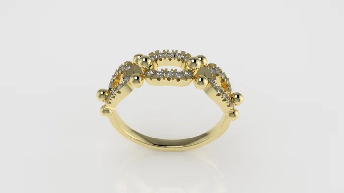 JCM DESIGN JEWELRY Rings 14K Ring with 30 DIAMONDS VS1 Cut Split
