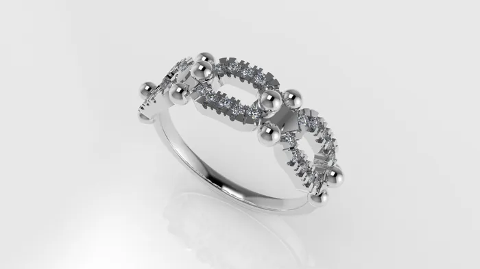 JCM DESIGN JEWELRY Rings 14K Ring with 30 DIAMONDS VS1 Cut Split