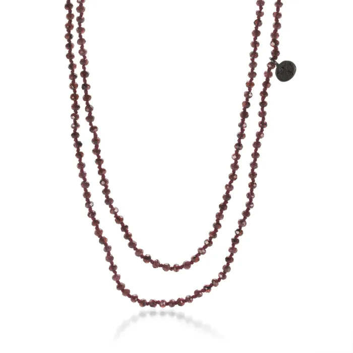 Joseph Brooks Necklaces 3mm Red Garnet Beaded Necklace 40