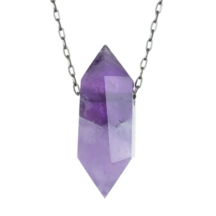 Joseph Brooks Necklaces 42mm Amethyst Crystal Pendant Necklace