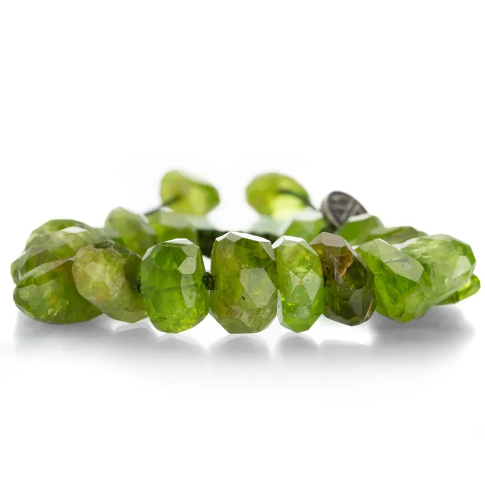 Large Nugget Peridot Beaded Bracelet Joseph Brooks Bracelets
