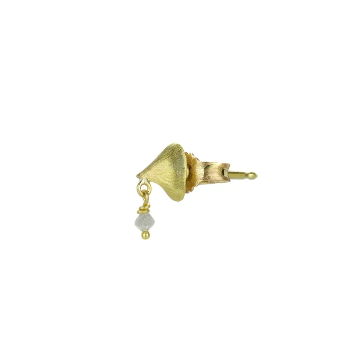 Lene Vibe Single Thorn Stud Earring with Diamond Drop Earrings