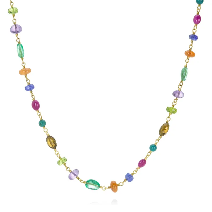 Mallary Marks Necklaces Bright Multicolored Spun Sugar Necklace