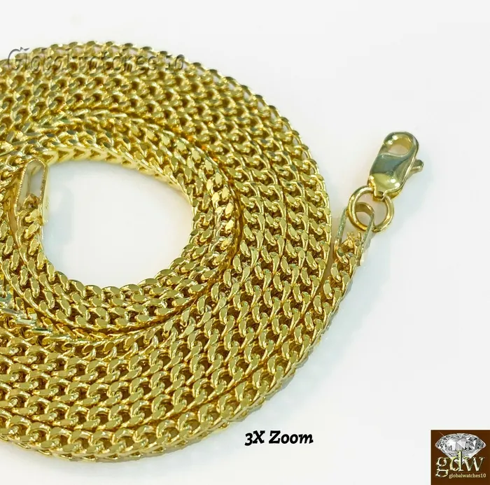 Necklaces 10k Gold Basketball Court Pendant with Franco Chain 20 22 24 Inch Real Gold and Diamond
