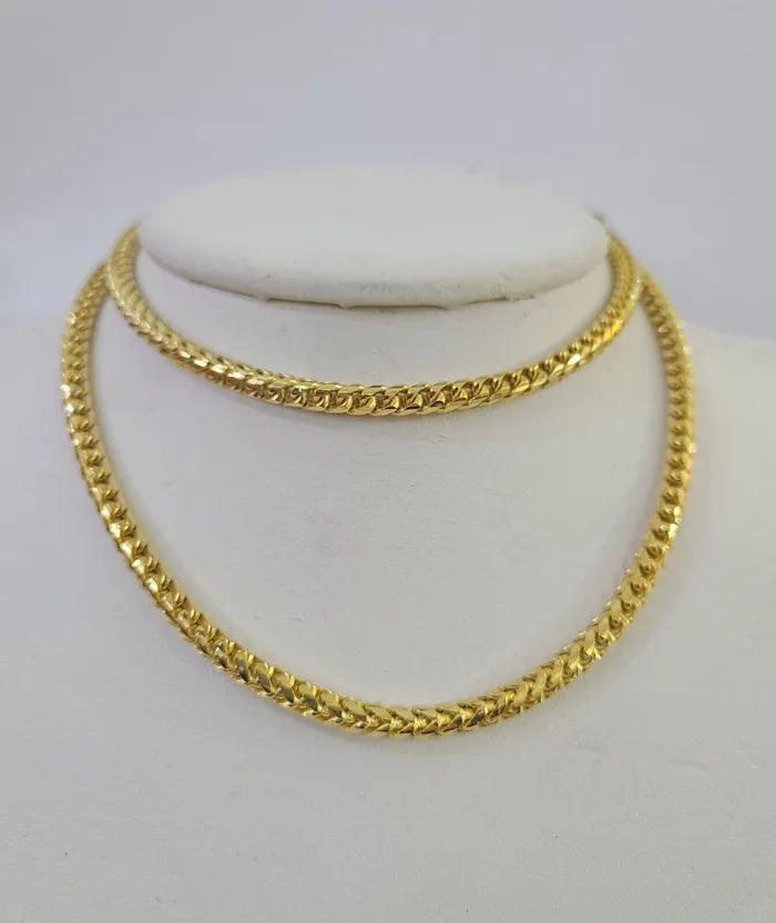 Necklaces Globalwatches10 Real 10k Solid Palm Chain Yellow Gold 3mm Men Women Necklace 24 Genuine Necklaces Globalwatches10 Real 10k Solid Palm Chain Yellow Gold 3mm Men Women Necklace 24 Genuine