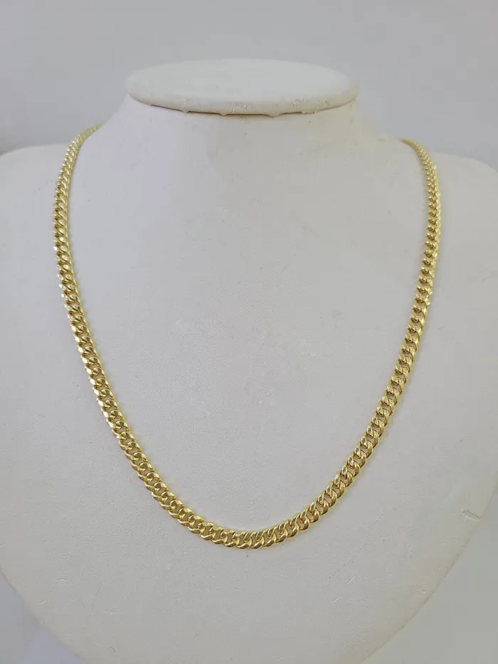 Necklaces Gold and Diamond 10k Miami Cuban Link Chain Yellow Gold 5mm Necklace 22