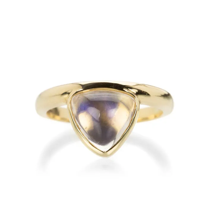 Nicole Landaw Large Moonstone Offsides Ring Rings