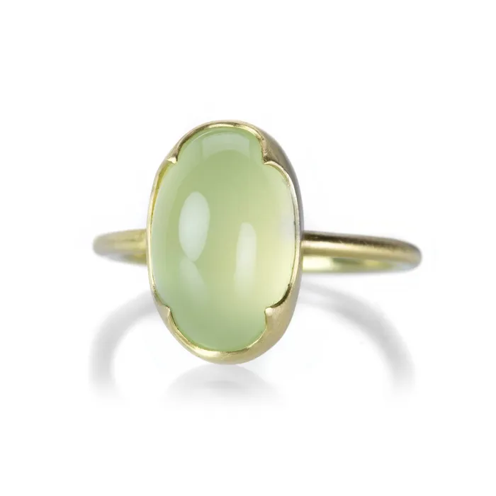 Oval Prehnite Ring Gabriella Kiss Rings