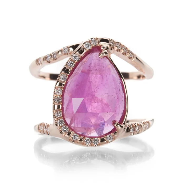 Pear Ruby Infinity Ring Sirciam Rings