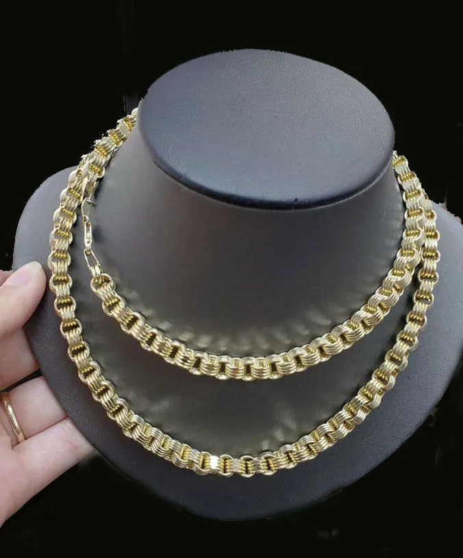 PreStyled Sets Gold and Diamond 10k Gold Chain For Mens Real Gold Byzantine 6mm 30 Inch Box Brand New Gold Chain PreStyled Sets Gold and Diamond 10k Gold Chain For Mens Real Gold Byzantine 6mm 30 Inch Box Brand New Gold Chain