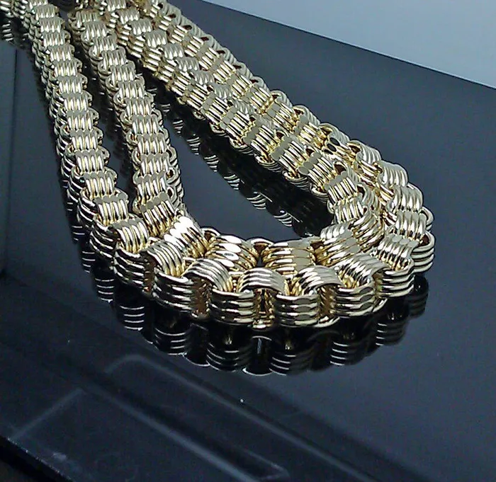 PreStyled Sets Gold and Diamond 10k Gold Chain For Mens Real Gold Byzantine 6mm 30 Inch Box Brand New Gold Chain