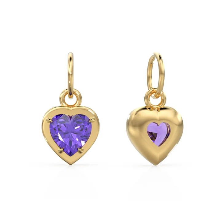 PreStyled Sets Jalvi Co 2 Sided Amethyst Puff Heart Solid Gold Charm Natural Purple Gemstone Handmade Gold Pendant 14k Solid Yellow Gold Jewelry Making Finding PreStyled Sets Jalvi Co 2 Sided Amethyst Puff Heart Solid Gold Charm Natural Purple Gemstone Handmade Gold Pendant 14k Solid Yellow Gold Jewelry Making Finding