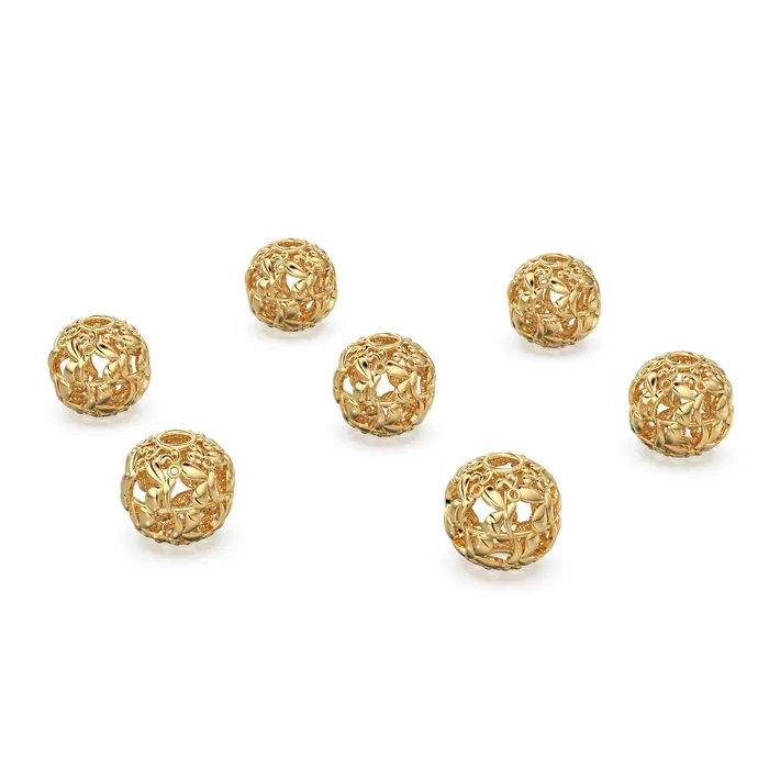 PreStyled Sets Jalvi Co Floral Design and Beautiful Solid Gold 14k 18k Handmade Gold Spacer Bead Jewelry Making Supply 6mm 8mm 10mm PreStyled Sets Jalvi Co Floral Design and Beautiful Solid Gold 14k 18k Handmade Gold Spacer Bead Jewelry Making Supply 6mm 8mm 10mm
