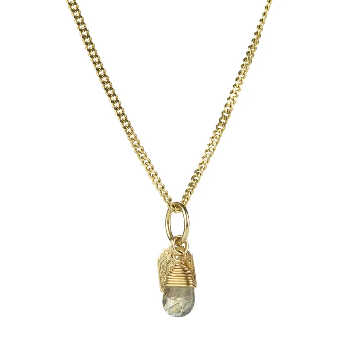 Pyrrha Charm Necklaces Inner Peace Labradorite Charm Charm Only