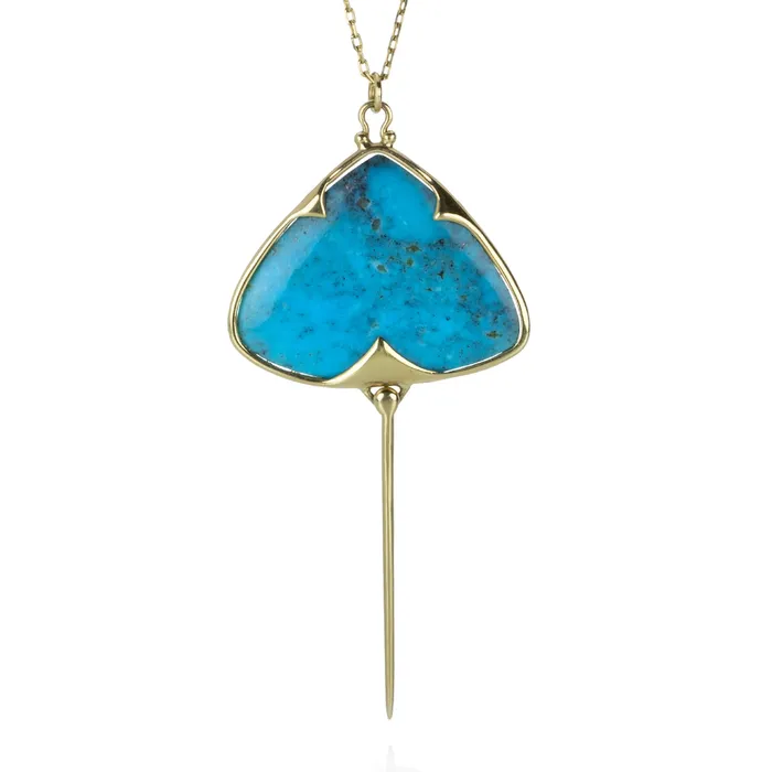 Rachel Atherley Necklaces Turquoise Stingray Pendant Necklace