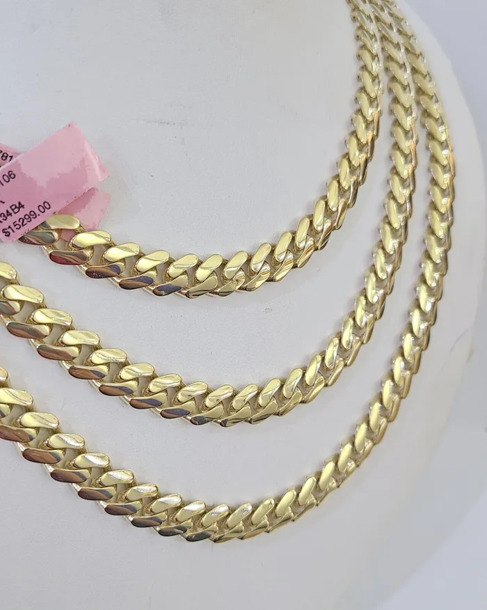 Real 14k Royal Monaco Link Chain 9mm 2026 inches Yellow Gold Genuine Gold and Diamond PreStyled Sets Real 14k Royal Monaco Link Chain 9mm 2026 inches Yellow Gold Genuine Gold and Diamond PreStyled Sets