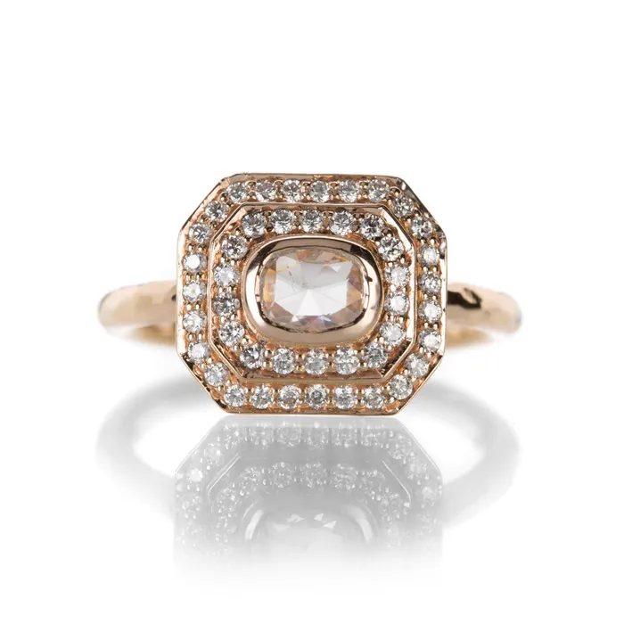 Rings Annie Fensterstock Double Halo Ring