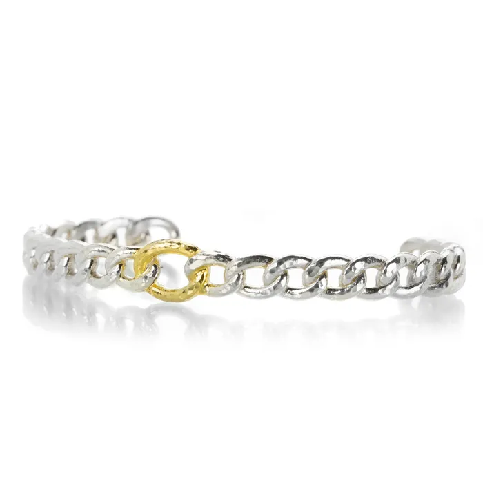 Rings Gurhan Silver and Gold Link Cuff