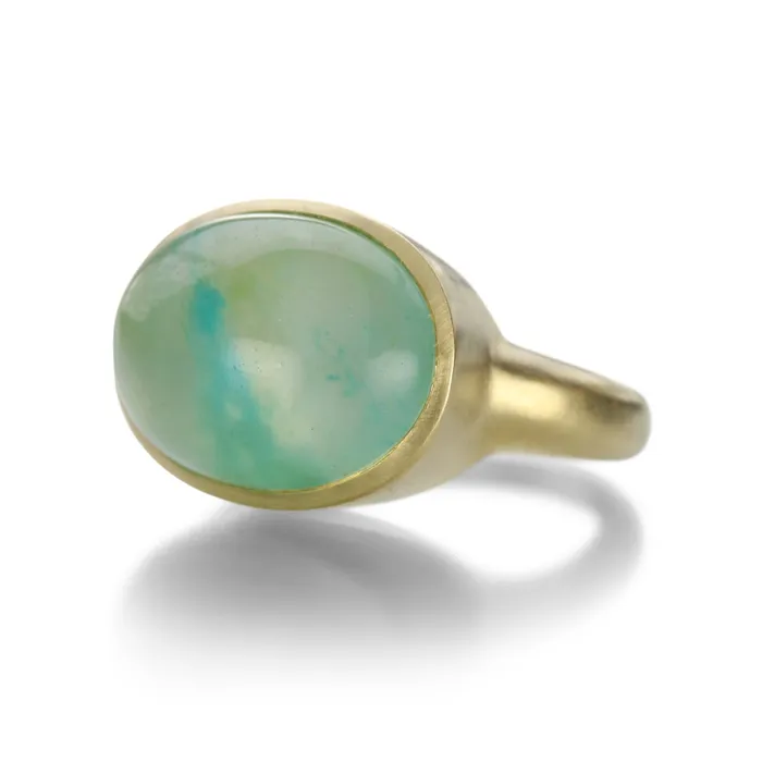 Rings Maria Beaulieu Gem Silica Chrysocolla Ring