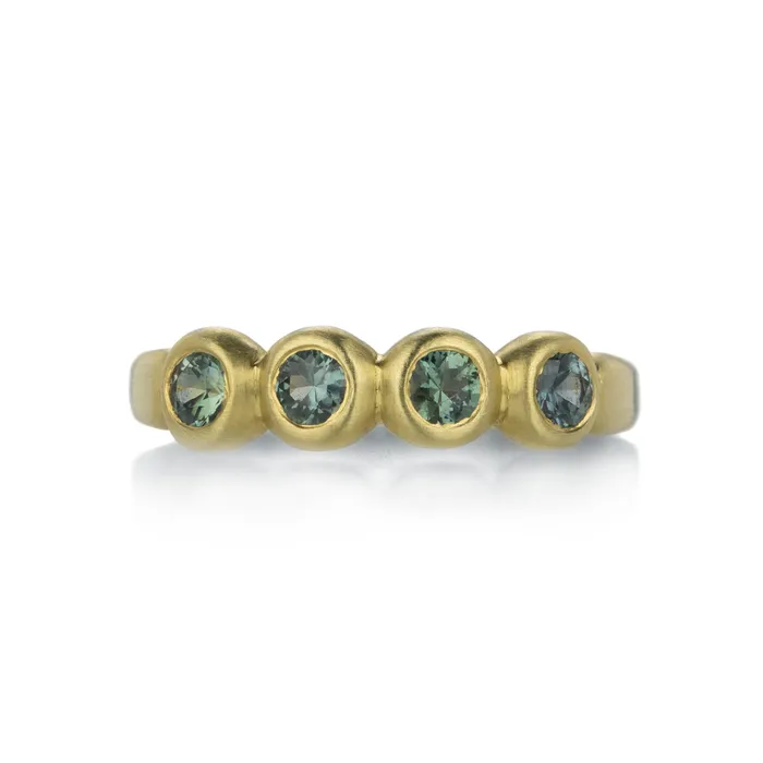Rings Marian Maurer 18k Green Montana Sapphire Porch Skimmer Band