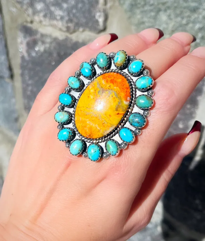 Rings Sophiareneboutiquecom Sterling Silver Bumblebee Jasper Turquoise Cluster Rings Rings Sophiareneboutiquecom Sterling Silver Bumblebee Jasper Turquoise Cluster Rings