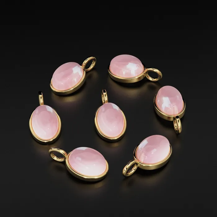 Rose Quartz 14k Gold Charms Dainty Gold Charms Price per piece Necklace Findings Oval Charms Wholesale Charms Jalvi Co Necklaces Rose Quartz 14k Gold Charms Dainty Gold Charms Price per piece Necklace Findings Oval Charms Wholesale Charms Jalvi Co Necklaces