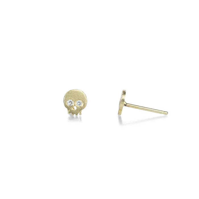 Victoria Cunningham Earrings Diamond Skull Stud Earrings Victoria Cunningham Earrings Diamond Skull Stud Earrings