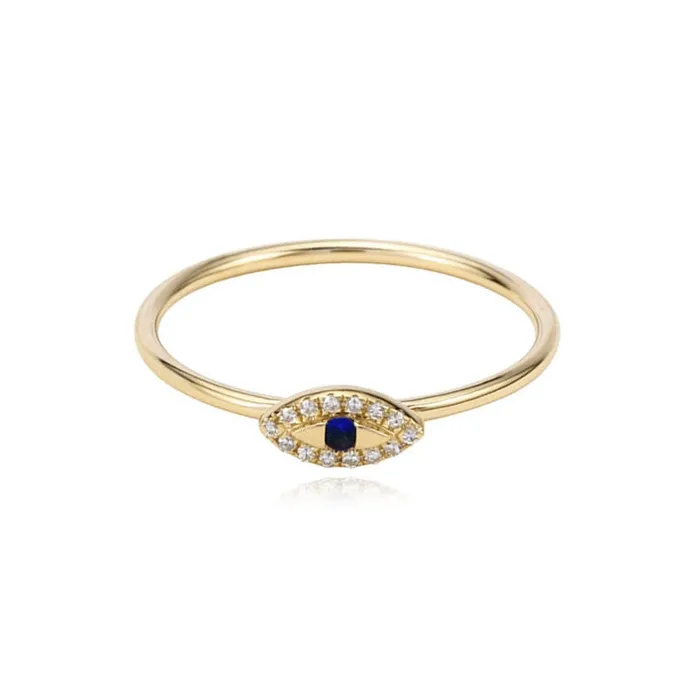 Alev Collection Tiny Evil Eye Ring Rings