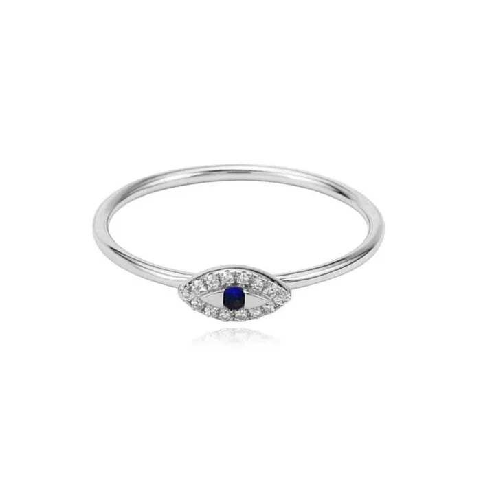 Alev Collection Tiny Evil Eye Ring Rings