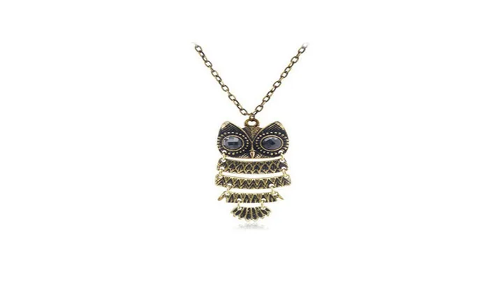 Ancient Bronze Owl Necklace sparklingselections Necklaces