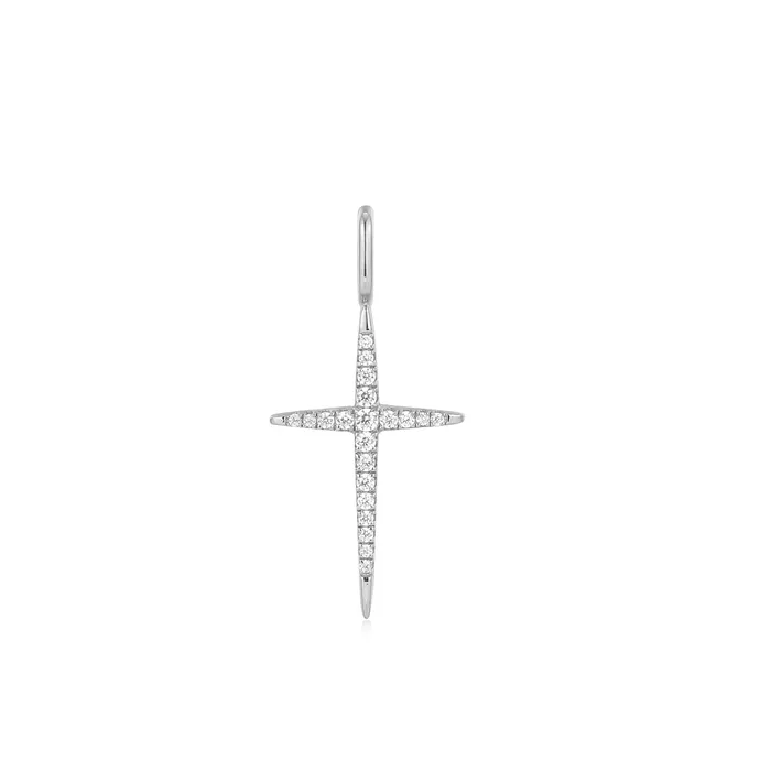 Ania Haie Charm Necklaces Pop Charms Silver Cross Charm