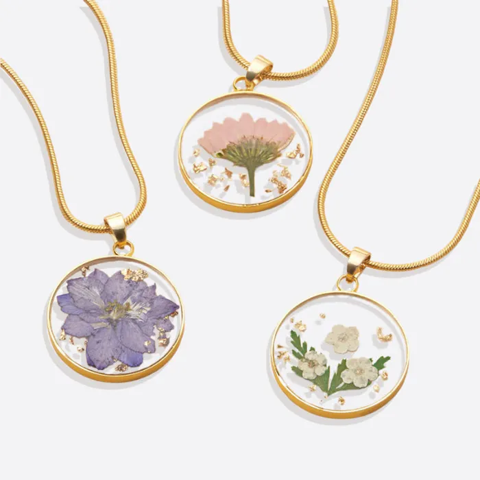 Ashley Jewels Necklaces Birth Month Pressed Flower Keepsake Necklace