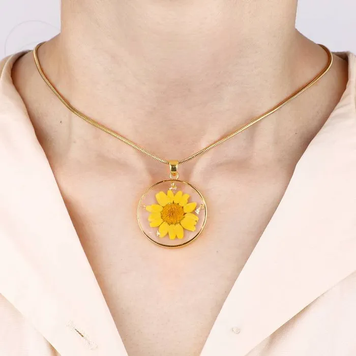 Ashley Jewels Necklaces Birth Month Pressed Flower Keepsake Necklace