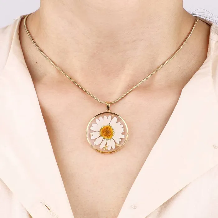 Ashley Jewels Necklaces Birth Month Pressed Flower Keepsake Necklace